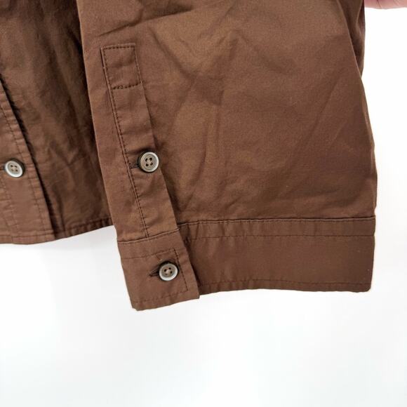 Everlane 100% Cotton Button Down Top in chestnut Size S - Picture 5 of 8